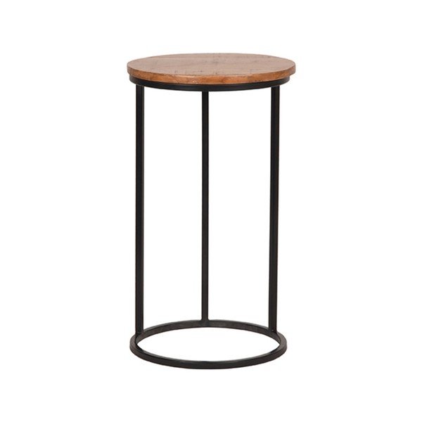 Ümmargune mangopuidust abilaud ø 35 cm Motion - LABEL51-image-1