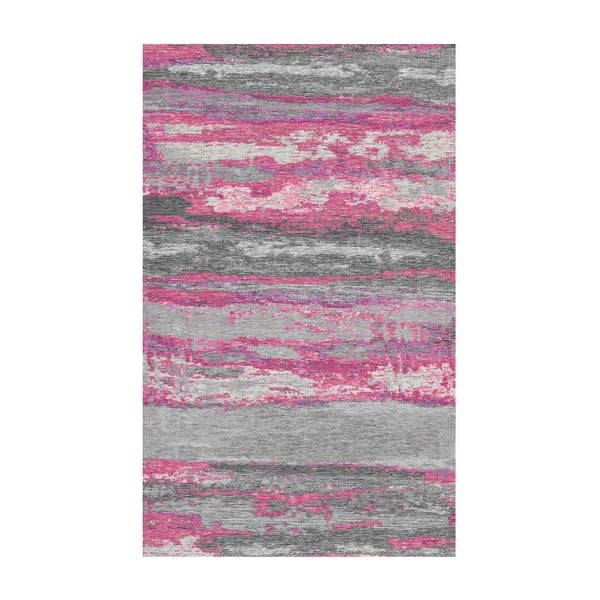 Šedo-růžový koberec Vintage, 110 x 160 cm