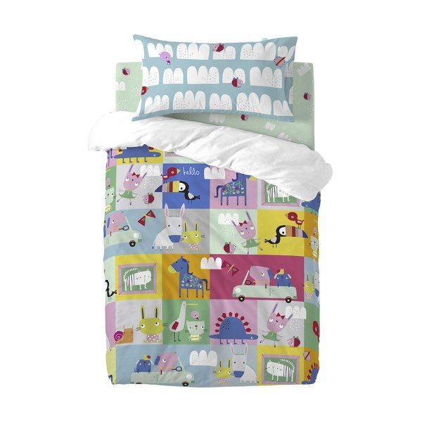 Beebi puuvillane lina, 60 x 120 cm Patchwork Animal - Moshi Moshi-image-2