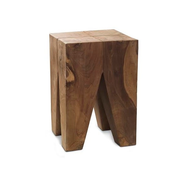 Dřevěná taburetka Carre