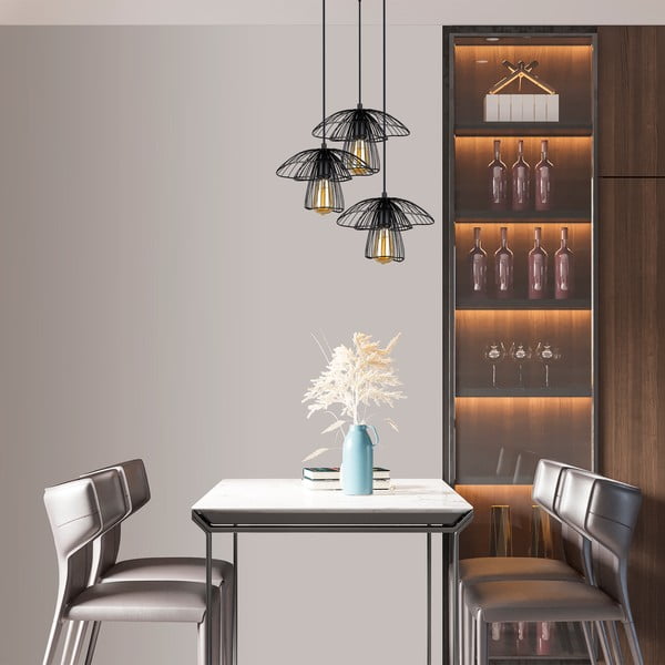 Must rippvalgusti , kõrgus 117 cm Root - Squid Lighting-image-2