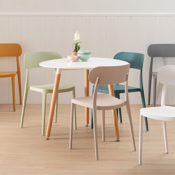 Hallid plastikust söögitoolid 2tk komplektis - Ixia-image-2