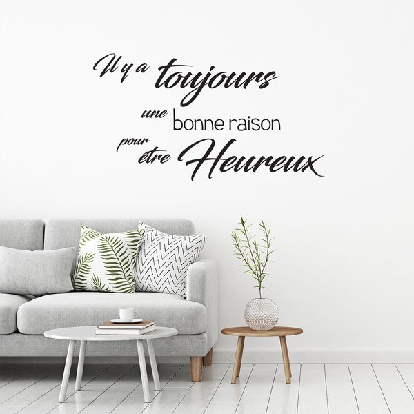 Černá samolepka Ambiance Quote Toujours-image-2