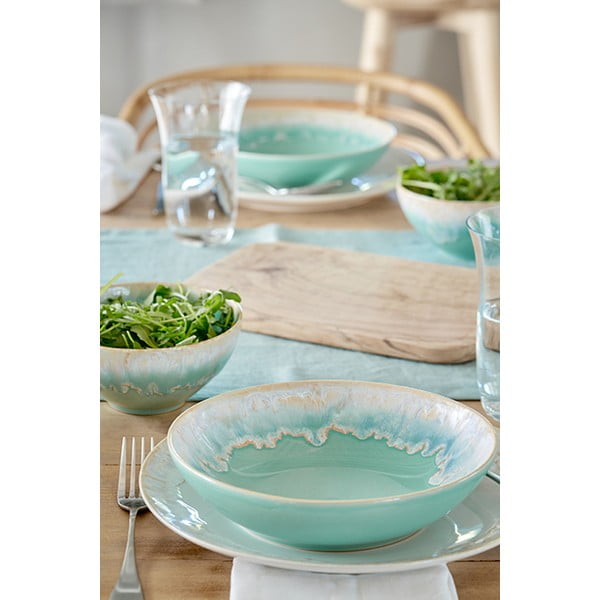 Sinine-türkiissinine kivikeraamikast kauss ø 21,5 cm Taormina - Casafina-image-1