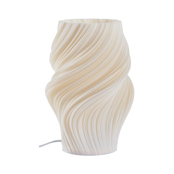 Valge plastmassist laualamp (kõrgus 27 cm) Calais - Jotex