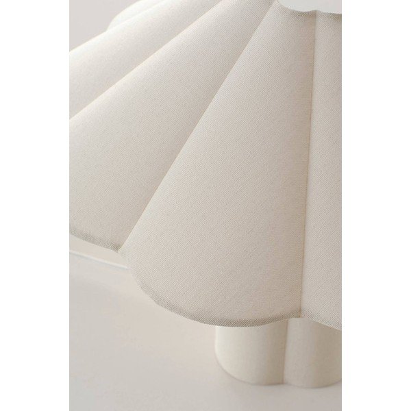 Kreemikas linane laualamp (kõrgus 38 cm) Gerd - Jotex-image-4