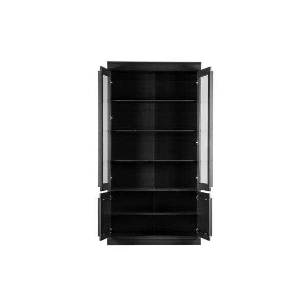 Must männipuidust vitriinkapp 110x215 cm Organize - WOOOD-image-4