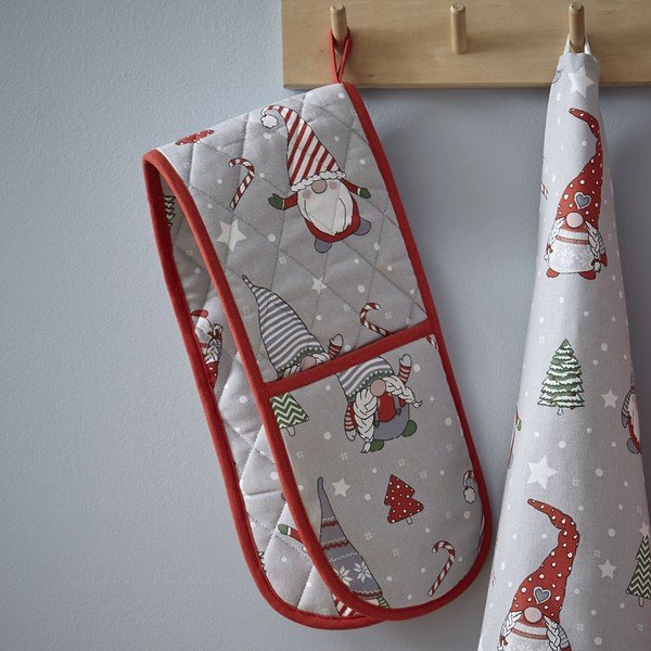 Topelt köögikinnas jõulumotiividega Gnomes - Catherine Lansfield-image-1