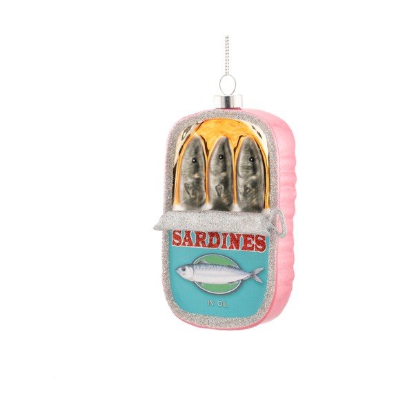 Klaasist jõuluehe, 7 cm Can of Sardines – Sass & Belle