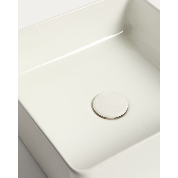 Valge keraamiline kraanikauss 36,5x36,5 cm Ovara - Kave Home-image-3