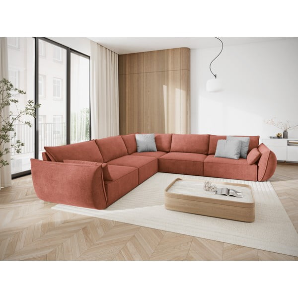 Punane nurgadiivan (muutuv) Vanda - Mazzini Sofas-image-1