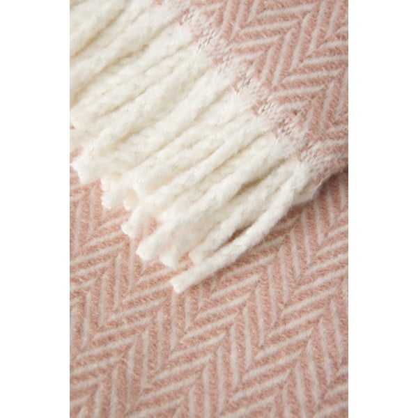 Roosa ruuduline puuvillane kangas , 140 x 180 cm Skyline - Euromant-image-2