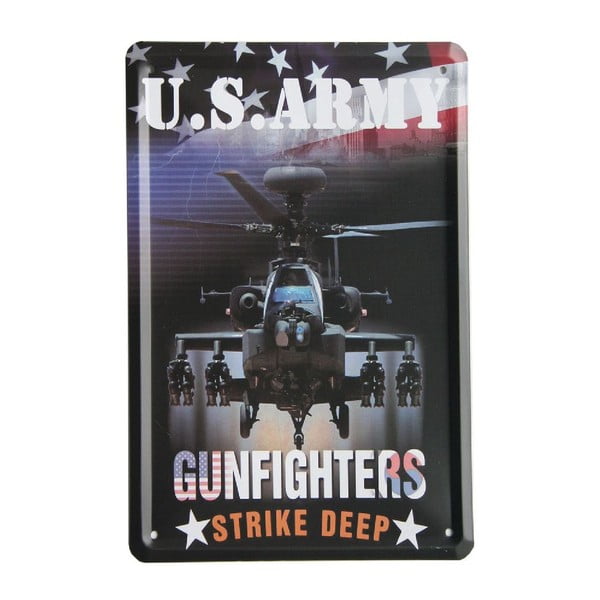 Cedule US Army Gunfighters, 15x21 cm