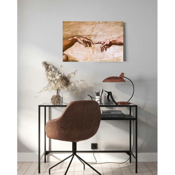 Maali reproduktsioon, 70 x 45 cm. Michelangelo Buonarroti - Creation of Adam - Fedkolor-image-1