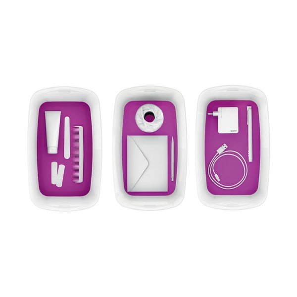 Valge ja lilla kaanega hoiukarp Office, maht 5 l MyBox - Leitz-image-2