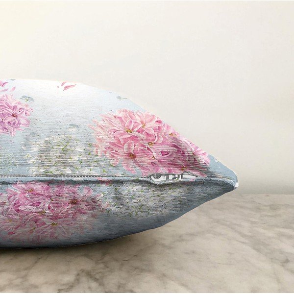 Sinine padjaümbris puuvillase seguga Peony, 55 x 55 cm - Minimalist Cushion Covers-image-1