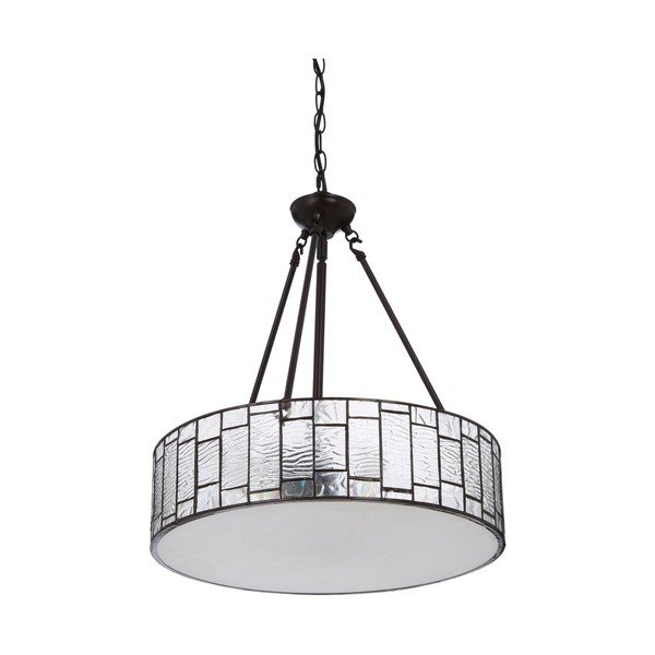 Metallist ripplamp klaasist varjuga, ø 46 cm Waldorf - Premier Housewares-image-2