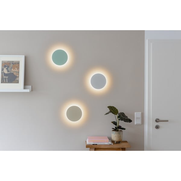 Heleroheline LED seinavalgusti USB-taimeriga/kaugjuhtimispuldiga ø 19 cm Dot - Remember-image-1