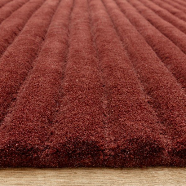 Burgundiapunane käsitsi kootud villane vaip 120x170 cm - Asiatic Carpets-image-1
