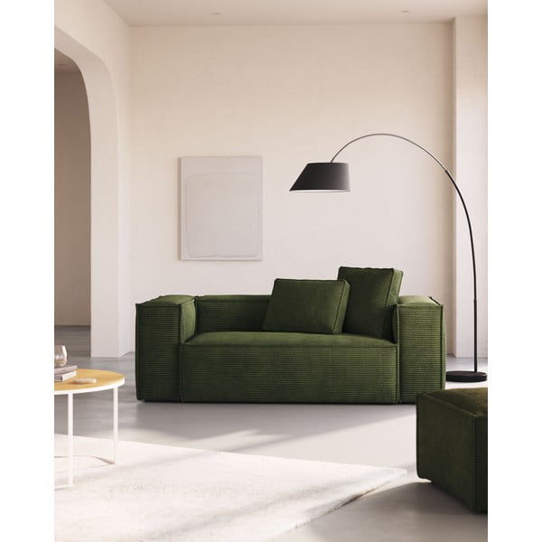 Must põrandavalgusti tekstiilist varjuga (kõrgus 189 cm) mai - Kave Home-image-1