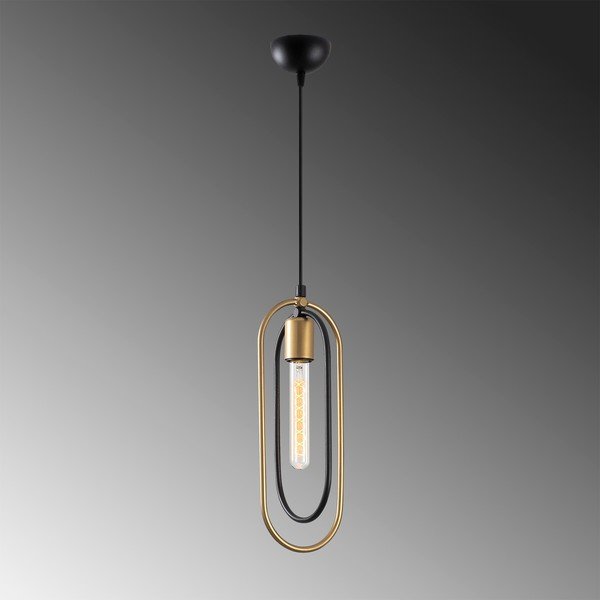 Must-kuldne rippvalgusti Cerco - Opviq lights-image-3