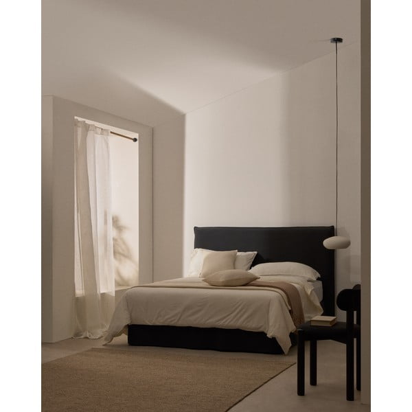 Antratsiitvärvi polsterdatud kaheinimesevoodi 180x200 cm Jaira - Kave Home-image-2