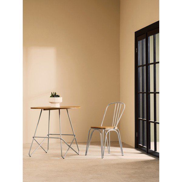 Ümmargune söögilaud jalakaspuust, läbimõõduga 80 cm District - Premier Housewares-image-1