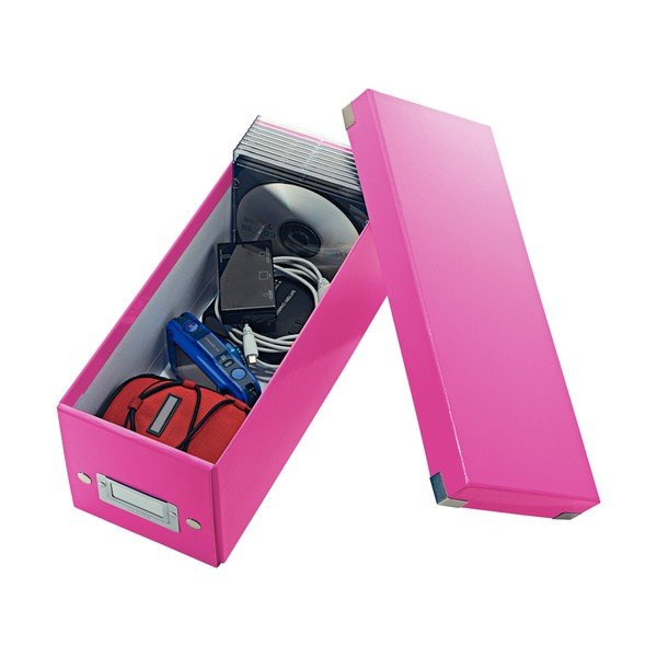 Roosa kaanega hoiukarp CD plaat, pikkus 35 cm Click&Store - Leitz-image-3