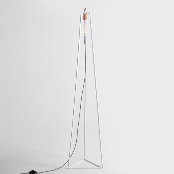 Valge põrandalamp (kõrgus 35 cm) Trimetric – CustomForm-image-1
