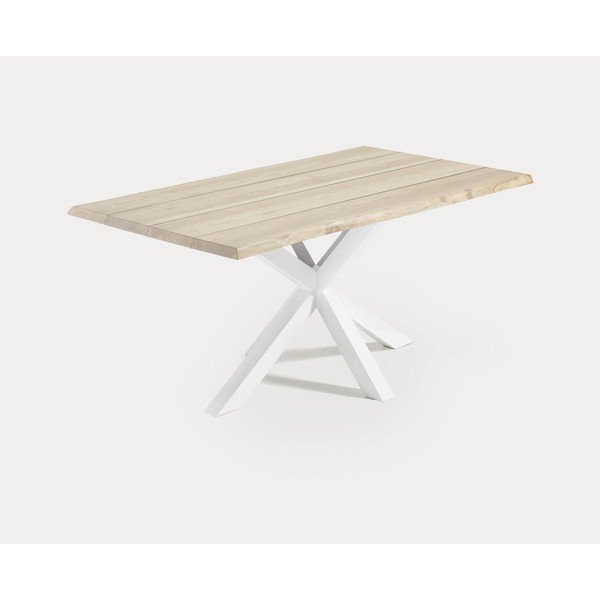 Söögilaud tammepuust pealispinnaga 90x160 cm Argo - Kave Home