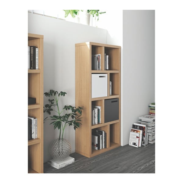 Raamaturiiul tammedekooriga 70x159 cm Berlin - TemaHome-image-4