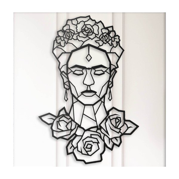 Černá nástěnná dekorace Frida