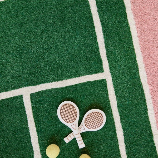 Laste mänguvaip villaseguga 88x150 cm Tennis - OYOY Mini-image-3