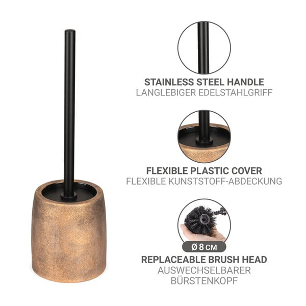 Pronksivärvi keraamiline tualetthari Tremea - Wenko-image-3