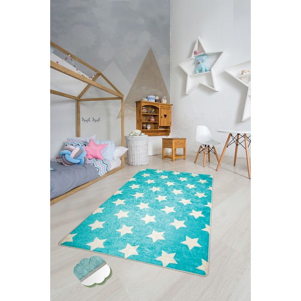 Sinine libisemisvastane lastevaip Universe, 140 x 190 - Chilai-image-2