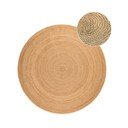 Kahepoolne ümmargune džuudist vaip ø 200 cm Braided - Hanse Home
