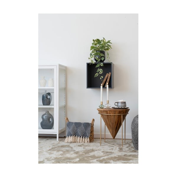 Sinine taaskasutatud puuvillast pleed 130 × 180 cm Izmir – House Nordic-image-1