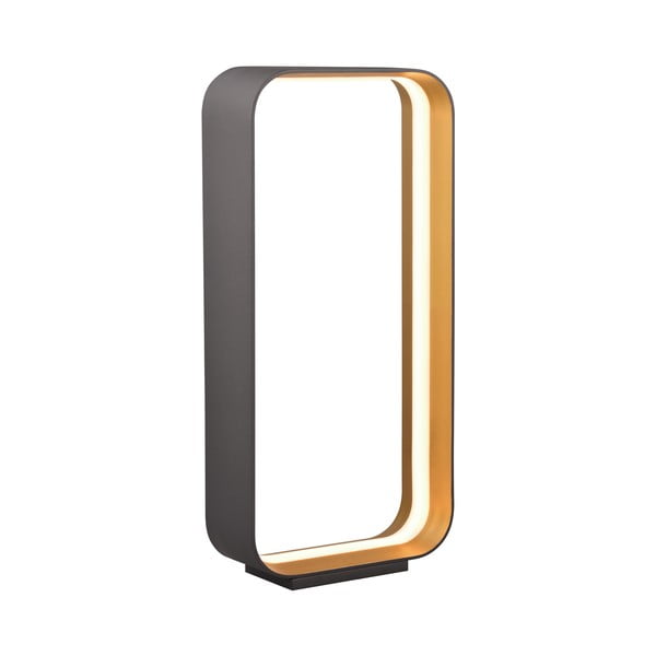 Must LED lauavalgusti hääle/mobiilirakendusega ja metallist varjuga (kõrgus 61 cm) Cizione - CINQUE-image-1