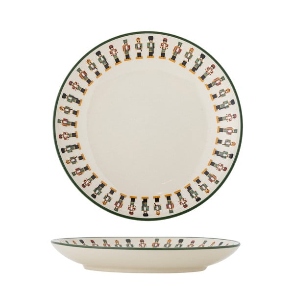 Kreem keraamiline magustoidutaldrik jõulumotiiviga, läbimõõduga 16 cm Jolly - Bloomingville-image-4