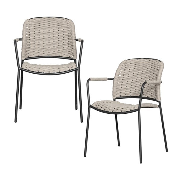 Mustad-beežid metallist aiatoolid 2tk komplektis Taku - Exotan-image-1