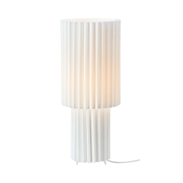 Valge lauavalgusti tekstiilist varjuga (kõrgus 45 cm) Catis - Markslöjd