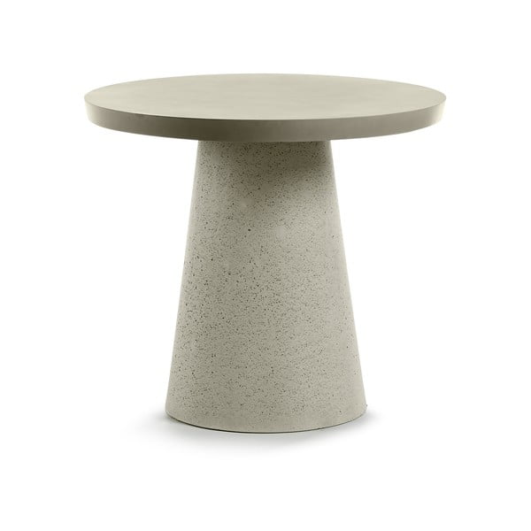 Šedý stolek La Forma Rhette, ⌀ 90 cm