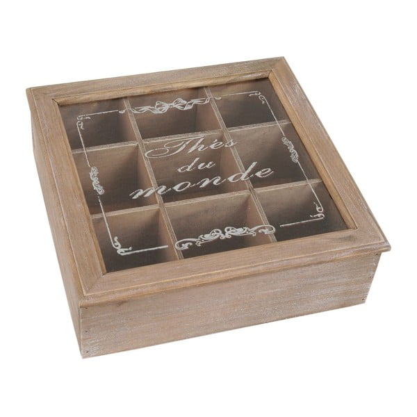 Dřevěný box Thés du Monde
