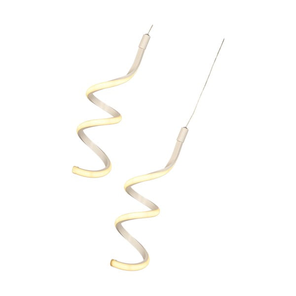 Valge metallist LED rippvalgusti ø 25 cm Hilton - Squid Lighting-image-2