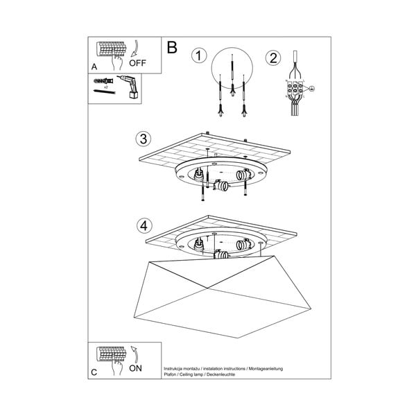 Hõbedane laevalgusti 45x45 cm Koma - Sollux-image-3