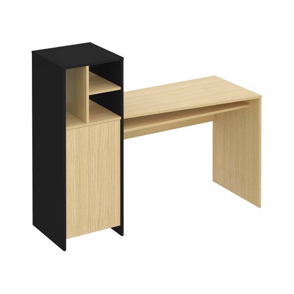 Töölaud tammeplaadiga 130x50 cm Mitch - TemaHome-image-1