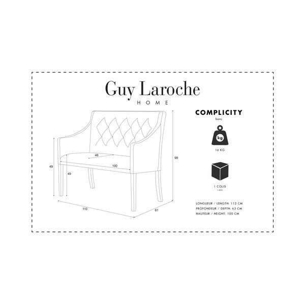 Černá lavice Guy Laroche Complicity-image-1