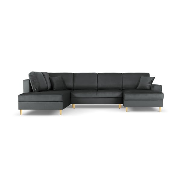 Tumehall sametist panipaigaga nurgadiivanvoodi (vasak nurk/"U"-kujuline) Kyoto - Cosmopolitan Design