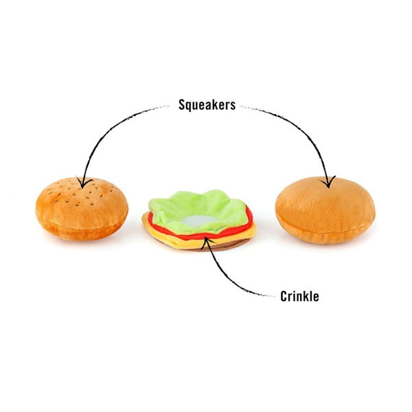 Mänguasi koerale Hamburger Mini - P.L.A.Y.-image-3