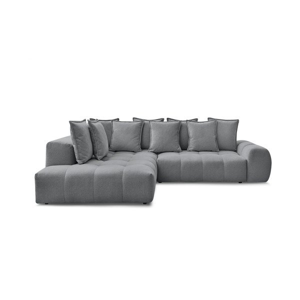 Tumehall šenilldiivanvoodi/panipaigaga nurgadiivan (vasak nurk/L-kujuline) Everest - Bobochic Paris